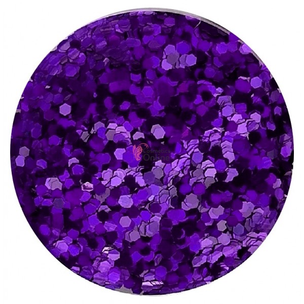 Decor pentru unghii 8g SU57 paiete hexagonale Purple metalizat